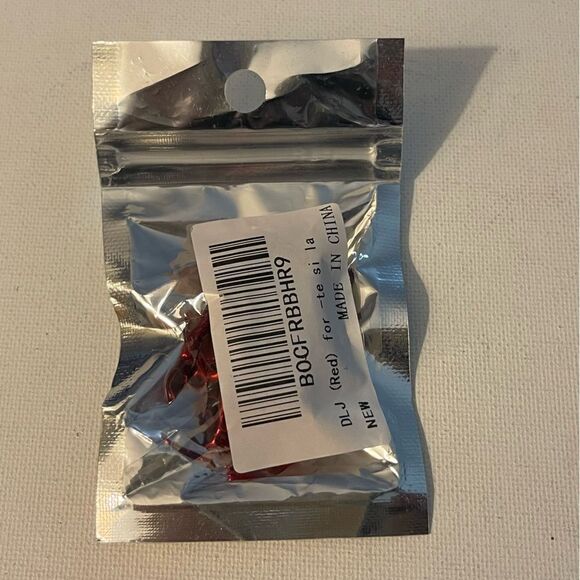 Tesla valve Stem caps in Red set of 4 NWT - Picture 4 of 4